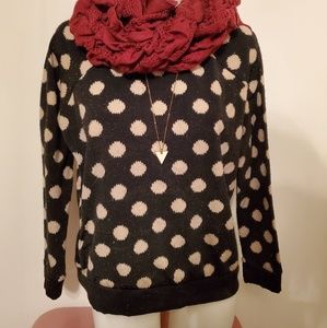 Forever 21 Large lightweight polka dot sweater
